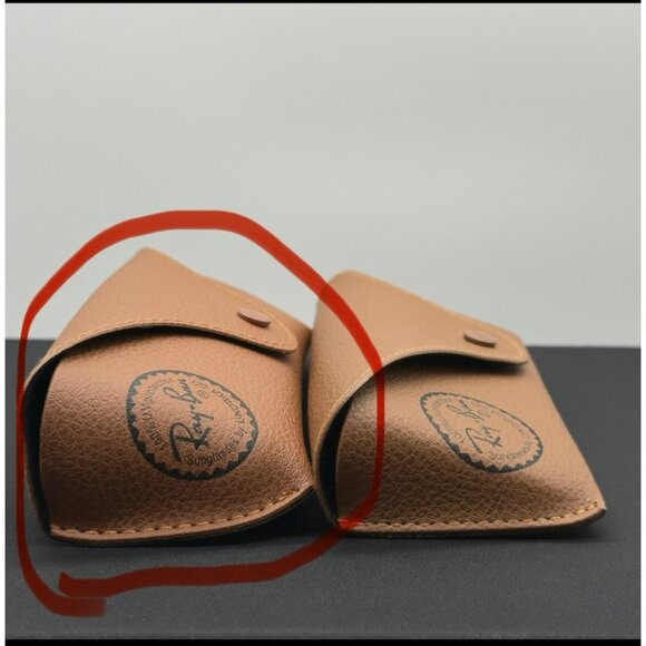 Ray-Ban Universal Brown Medium Sunglasses Case With Cleaning Cloth - Picture 5 of 8